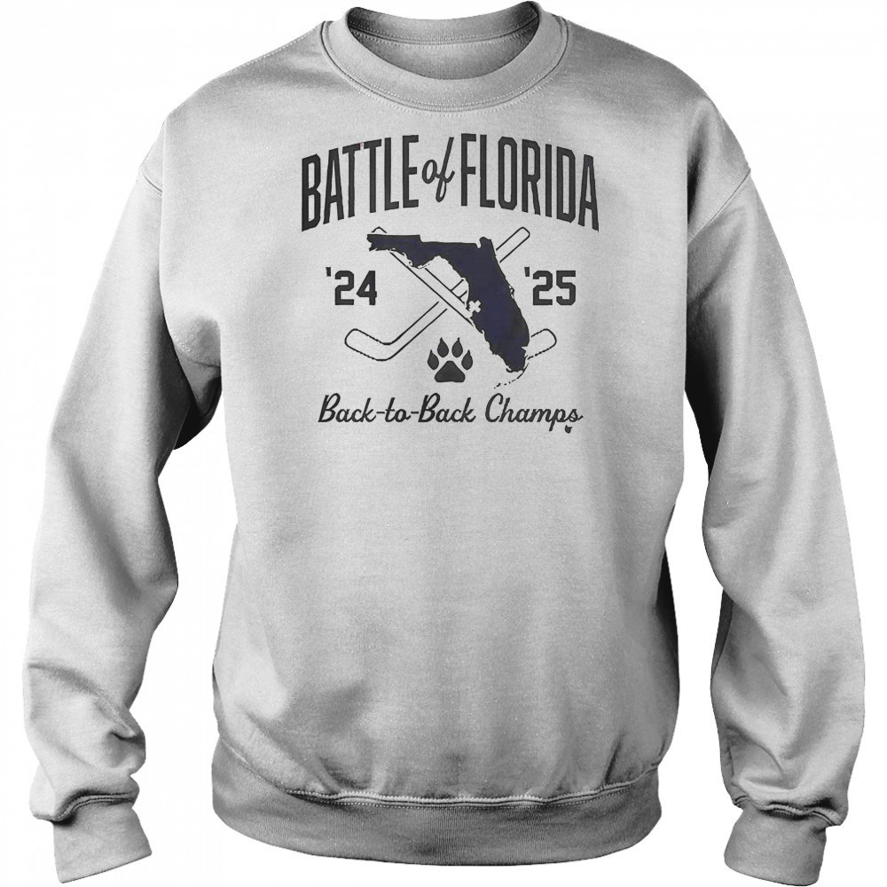 Florida Hockey Battle Of Florida Back To Back Champs T-Shirt Hoodie