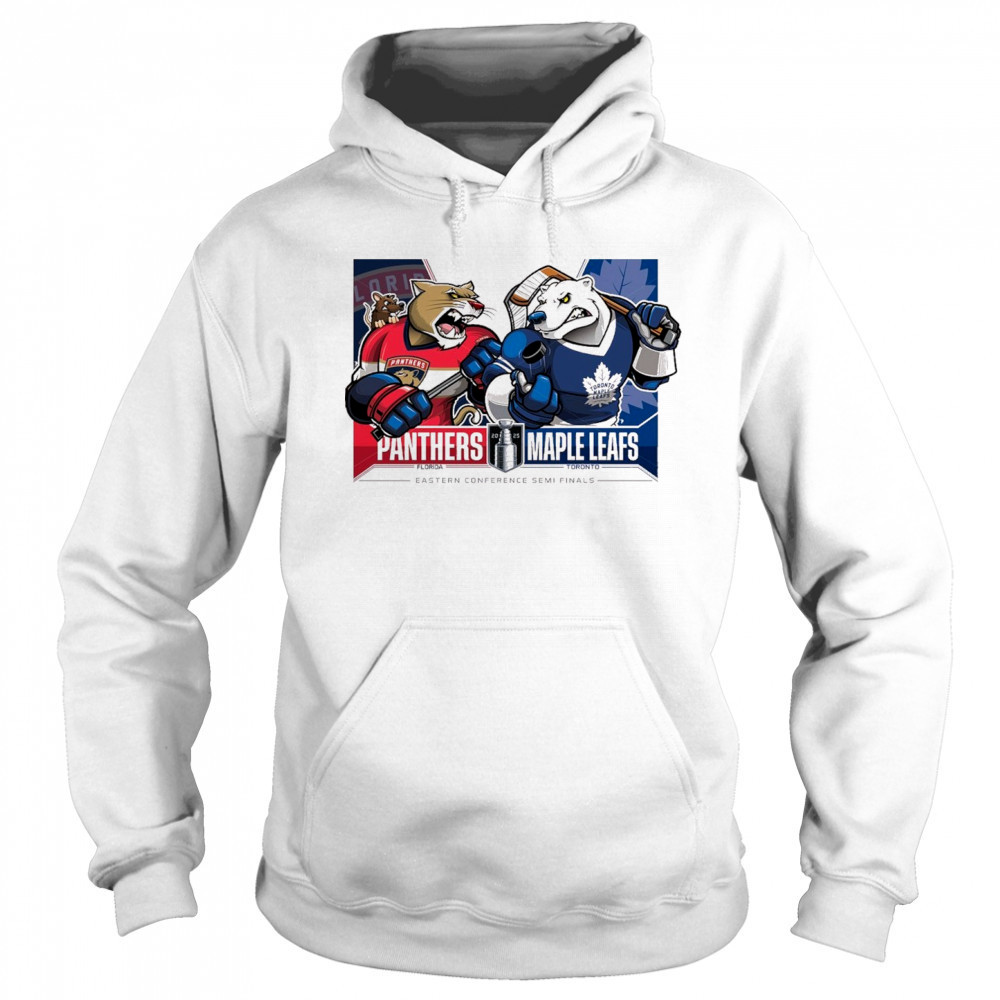 Florida Panthers Vs Toronto Maple Leafs 2025 2nd Round Matchups Eastern Conference Semi Finals Mascot t-shirt Sweatshirt