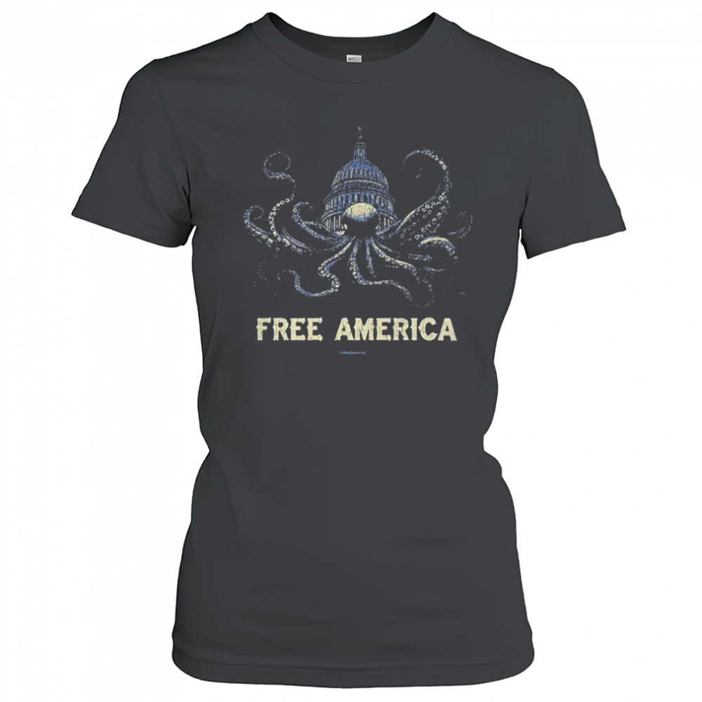 Free America Octopus T-shirt Women's T-shirt