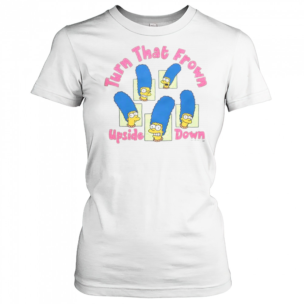 Funny The Simpsons Marge Turn That Frown Upside Down T-Shirt Women's T-shirt