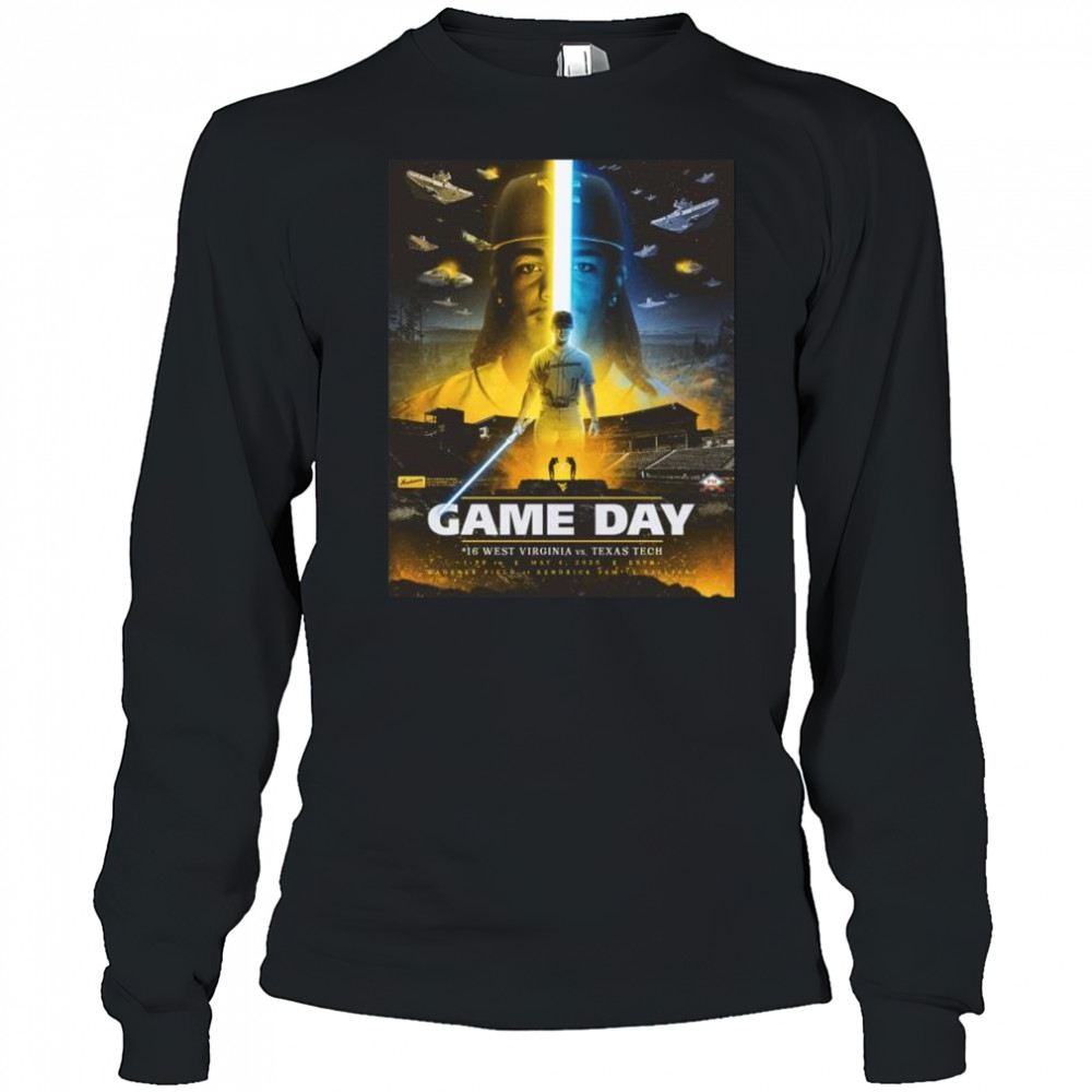 Game Day West Virginia Mountaineers vs Texas Tech Red Raiders May 4 2025 MLB at Kendrick Family Ballpark t-shirt Long Sleeved