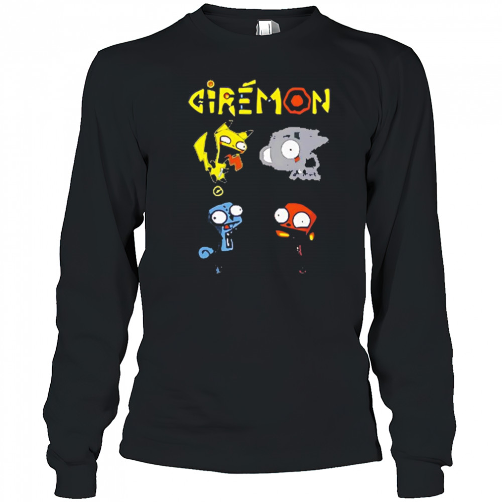 Giremon Pikagir Bulbagir Sgirtle Girmeleon shirt Long Sleeved