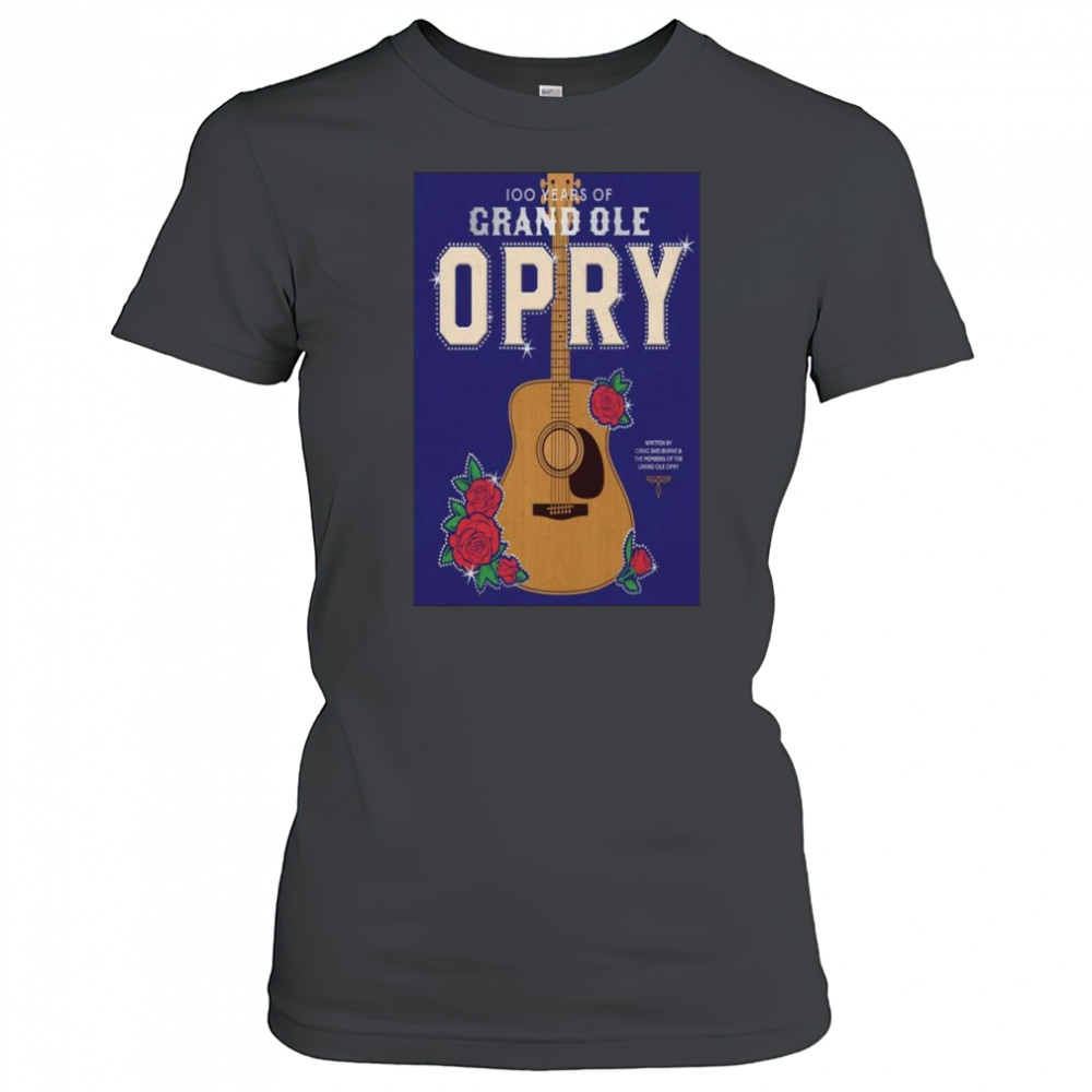 Grand Ole Opry Poster 100 Years of Grand Ole Opry BOOK Shirt Women's T-shirt
