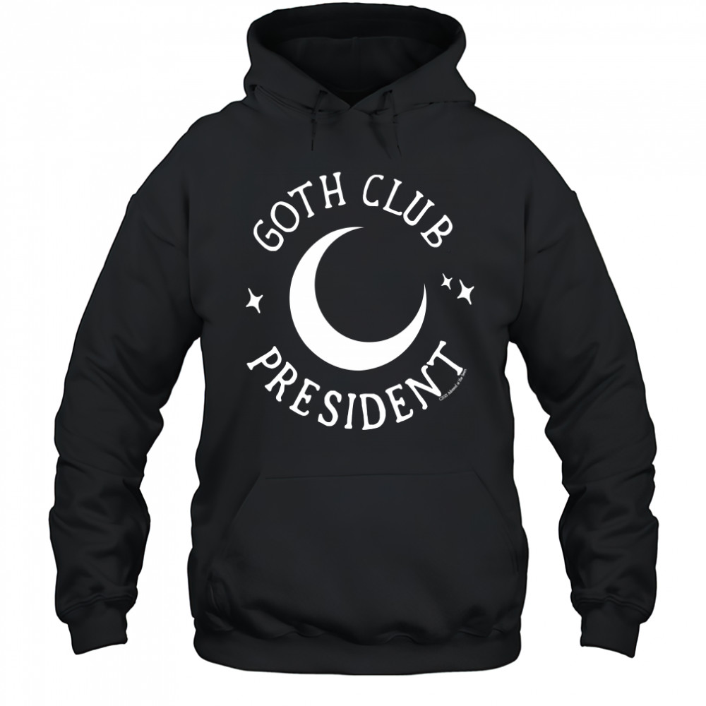 Hottopic Store Adorned By Chi Goth Club President Hoodie