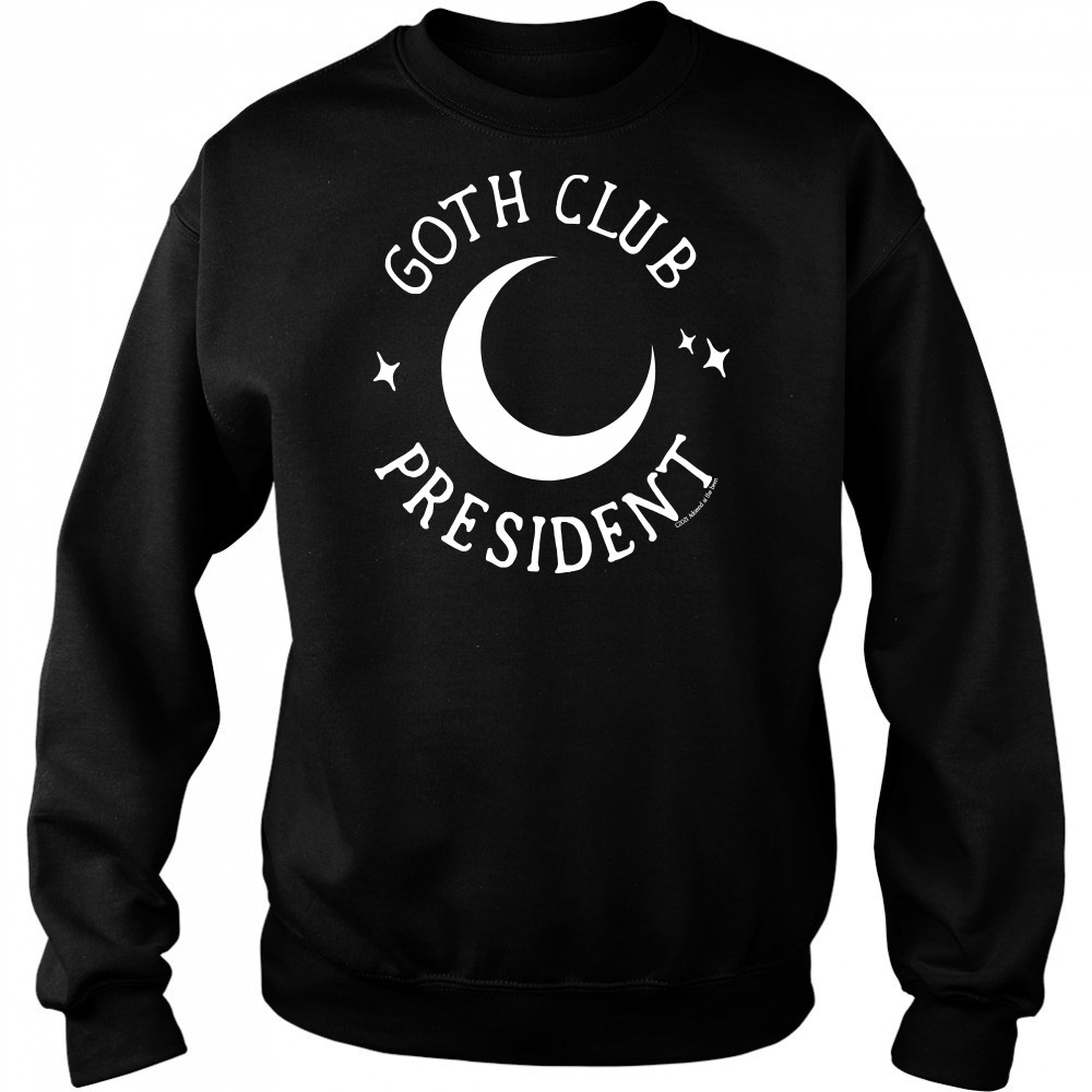 Hottopic Store Adorned By Chi Goth Club President Hoodie