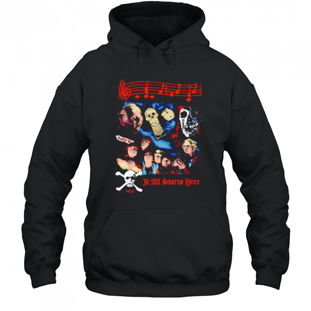 It all starts here shirt Hoodie