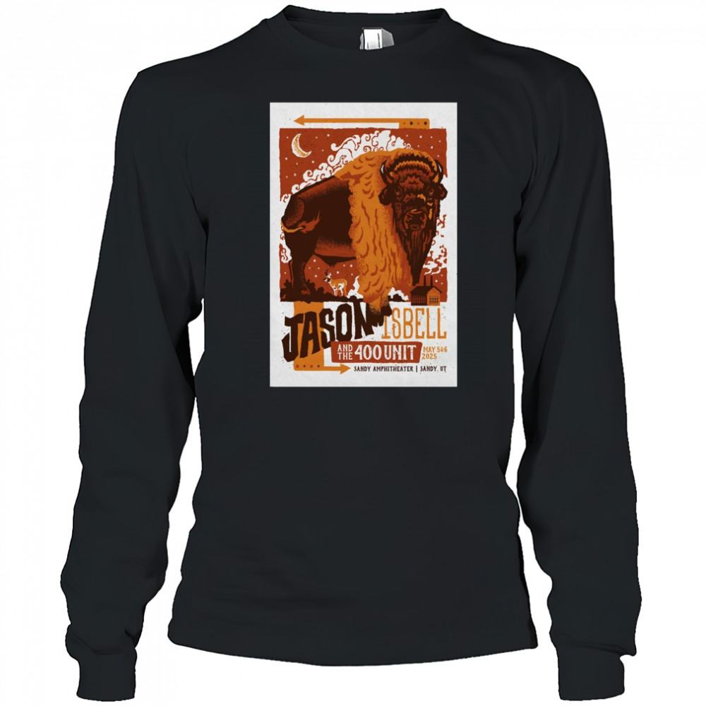 Jason Isbell and The 400 Unit Tour May 5-6 2025 Sandy Amphitheater Sandy UT t-shirt Long Sleeved