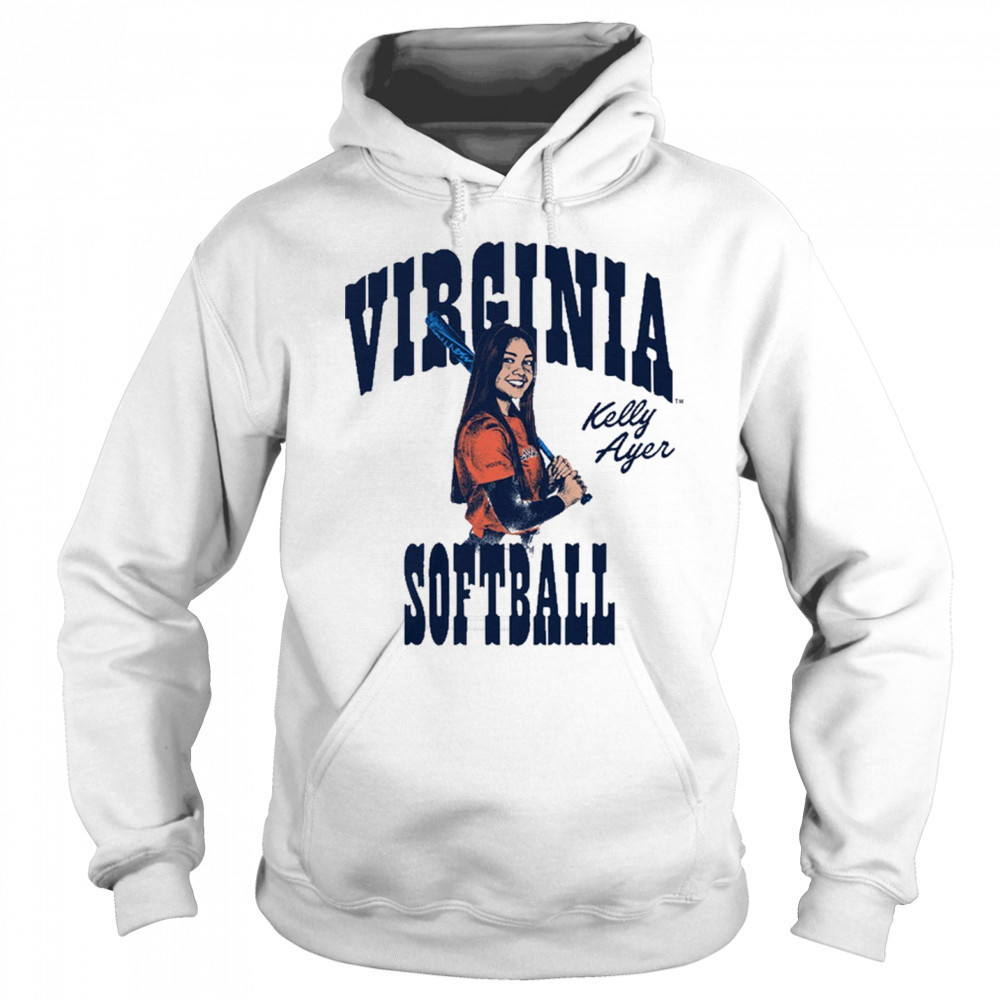 Kelly Ayer Box Letter Virginia Cavaliers Softball NCAA Division I Graphic t-shirt Sweatshirt