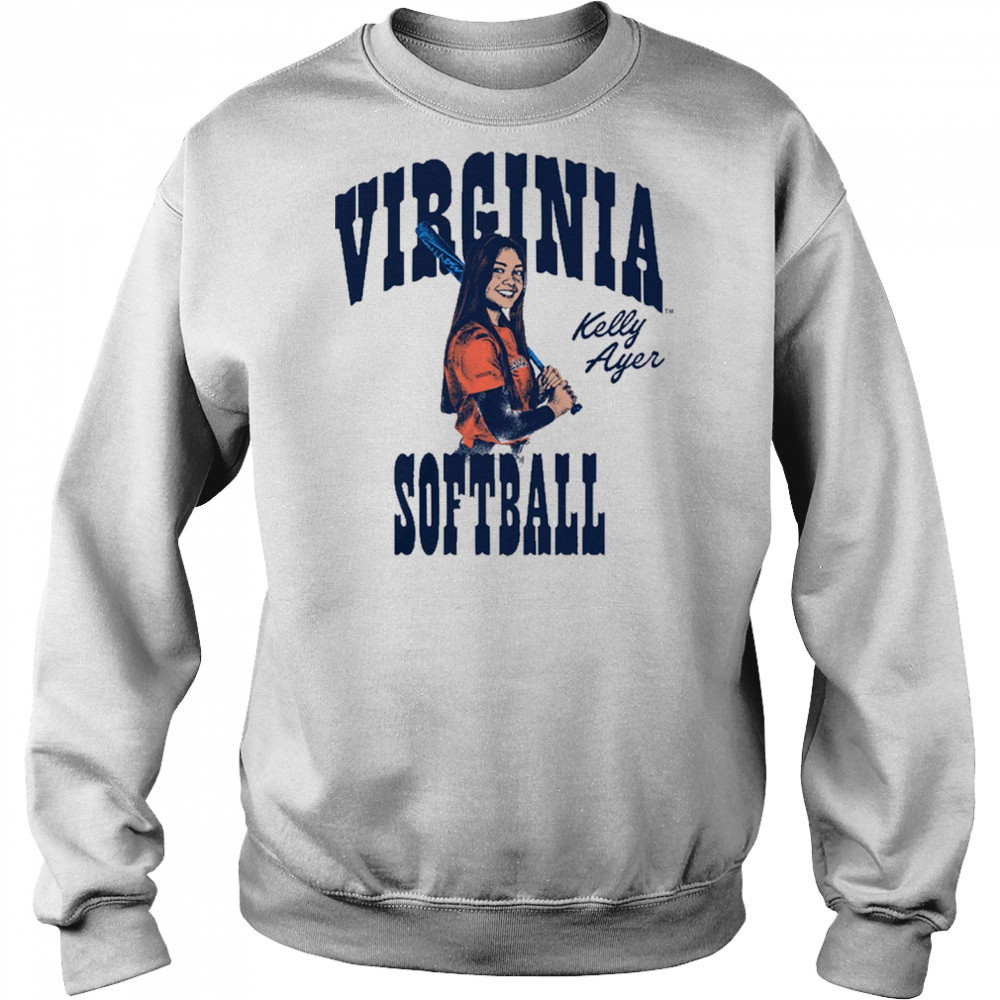 Kelly Ayer Box Letter Virginia Cavaliers Softball NCAA Division I Graphic t-shirt Hoodie