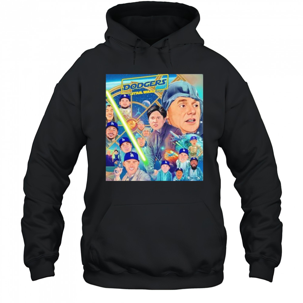 Los Angeles Dodgers Star Wars story may the 4th be with you shirt Hoodie