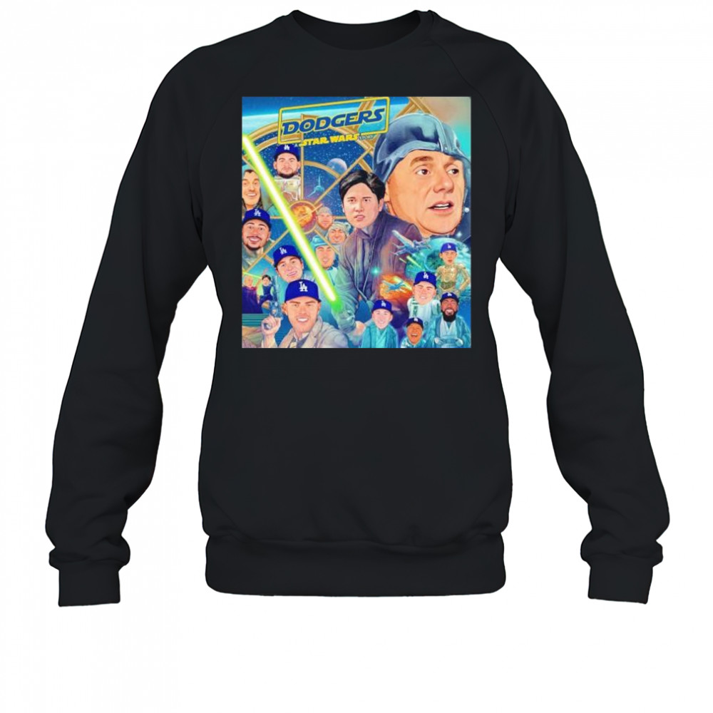 Los Angeles Dodgers Star Wars story may the 4th be with you shirt Sweatshirt