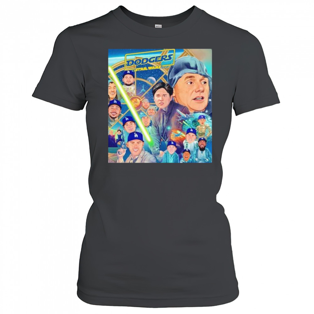 Los Angeles Dodgers Star Wars story may the 4th be with you shirt Women's T-shirt
