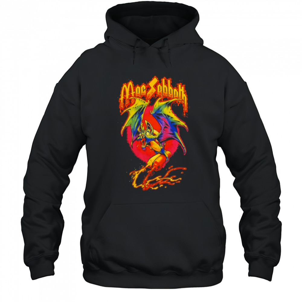 Mac Sabbath bat burger shirt Hoodie