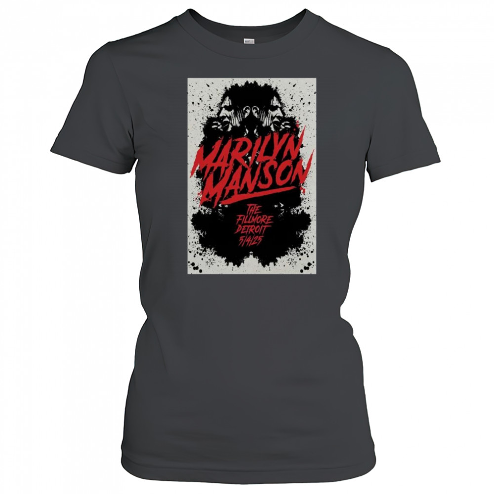 Marilyn Manson Tour May 4 2025 The Fillmore Detroit MI t-shirt Women's T-shirt
