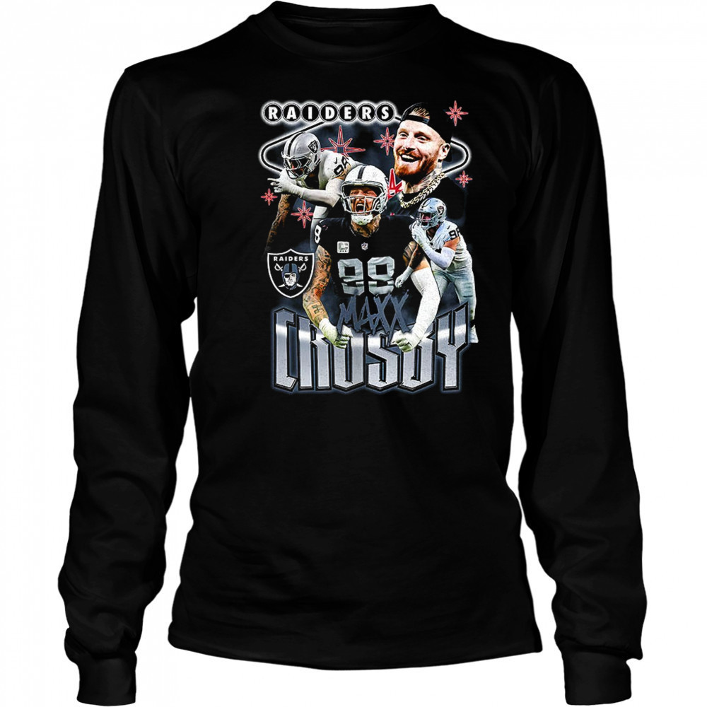 Maxx Crosby Las Vegas Raiders Notorious Player Graphic shirt Long Sleeved