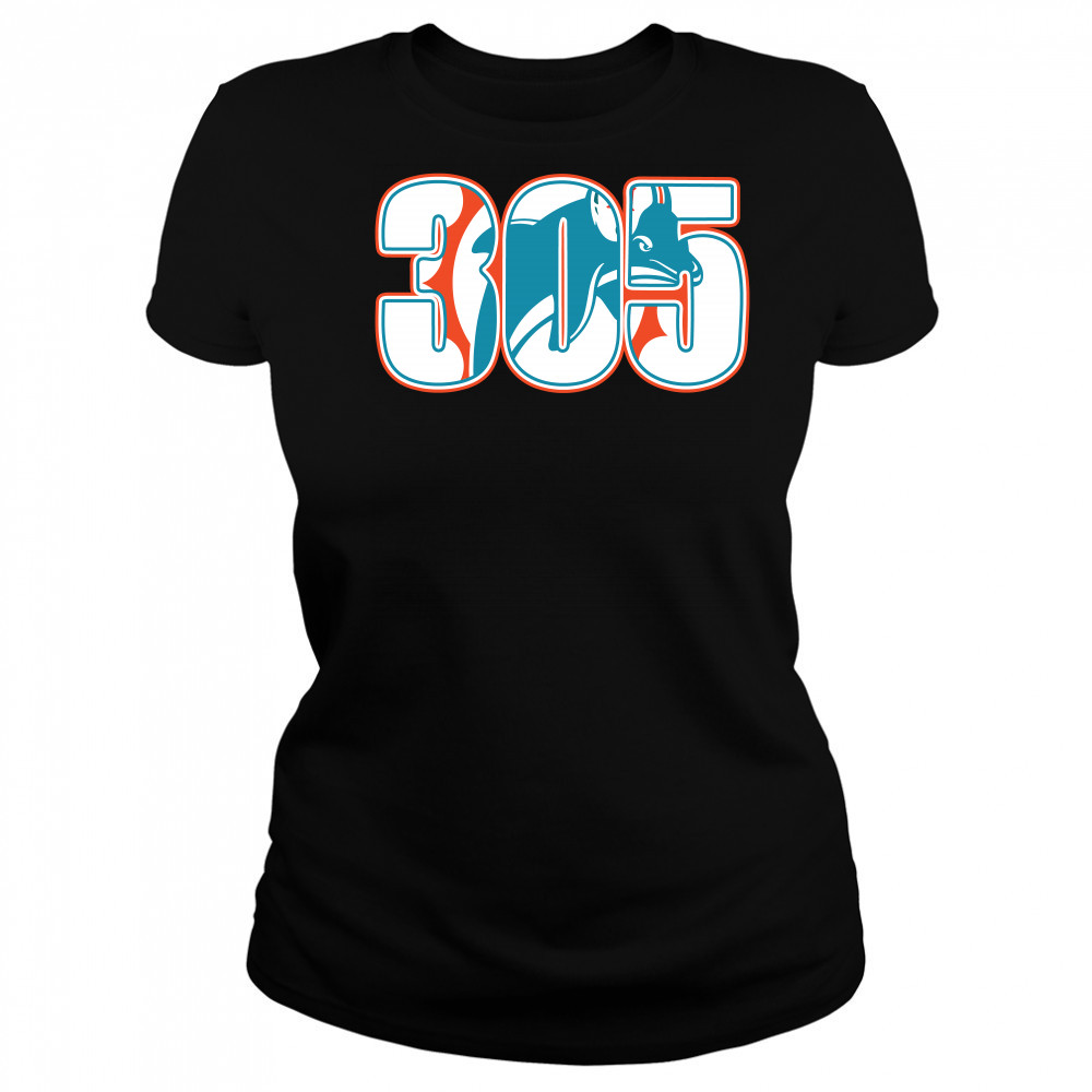 Miami Dolphins 305 Women's T-shirt