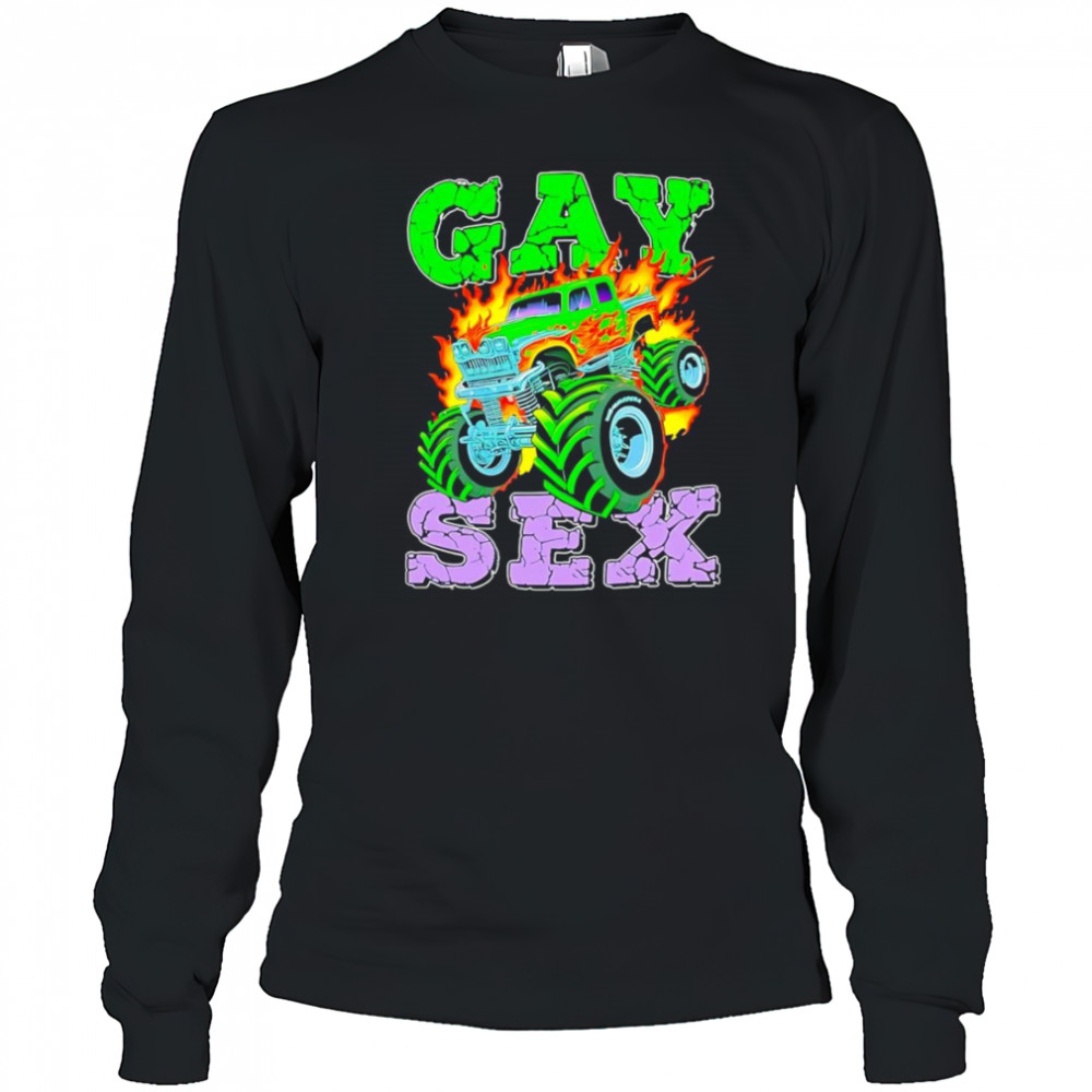 Monster truck gay sex shirt Long Sleeved