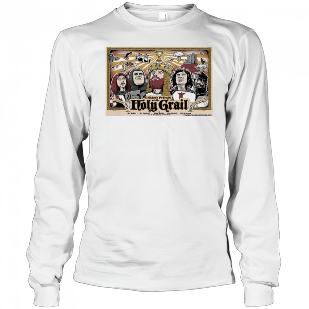 Monty Python & the Holy Grail Poster Sir Robin 2025 Sir Lancelot Shirt Long Sleeved