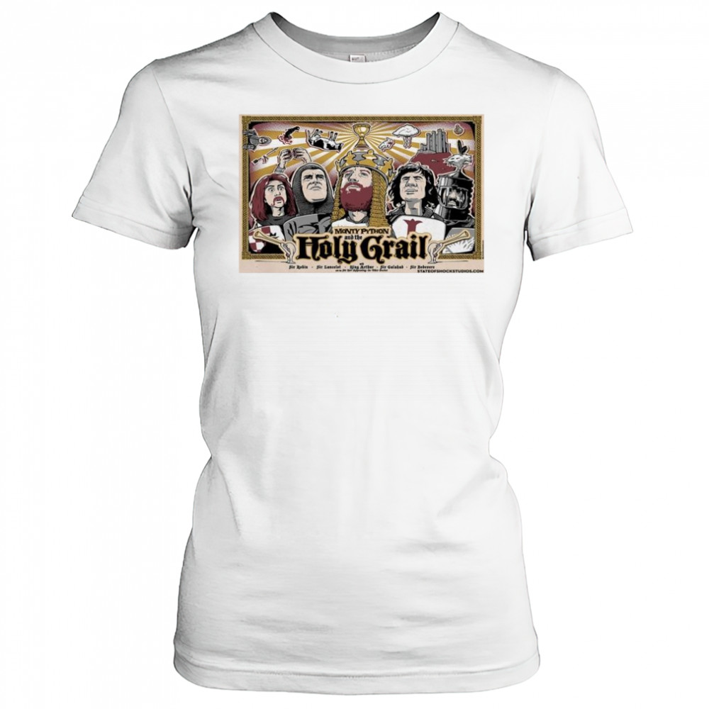 Monty Python & the Holy Grail Poster Sir Robin 2025 Sir Lancelot Shirt Women's T-shirt