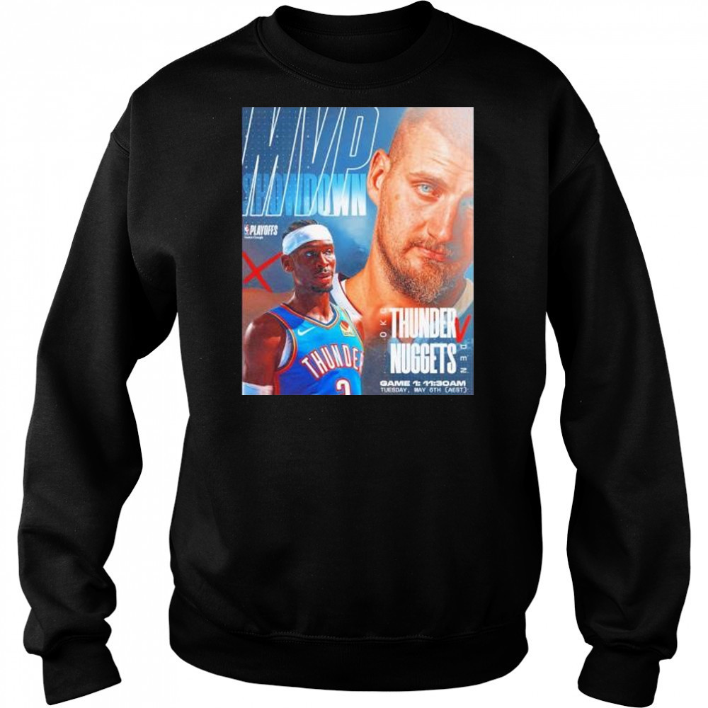 MVP showdown Nikola Jokic and Shai Nuggets vs Thunder shirt Hoodie