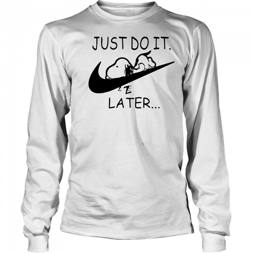 Nike Snoopy Just Do It Later Long Sleeved