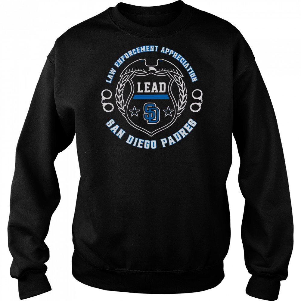 Official San Diego Padres Law Enforcement Appreciation Day 2025 T-Shirt Hoodie