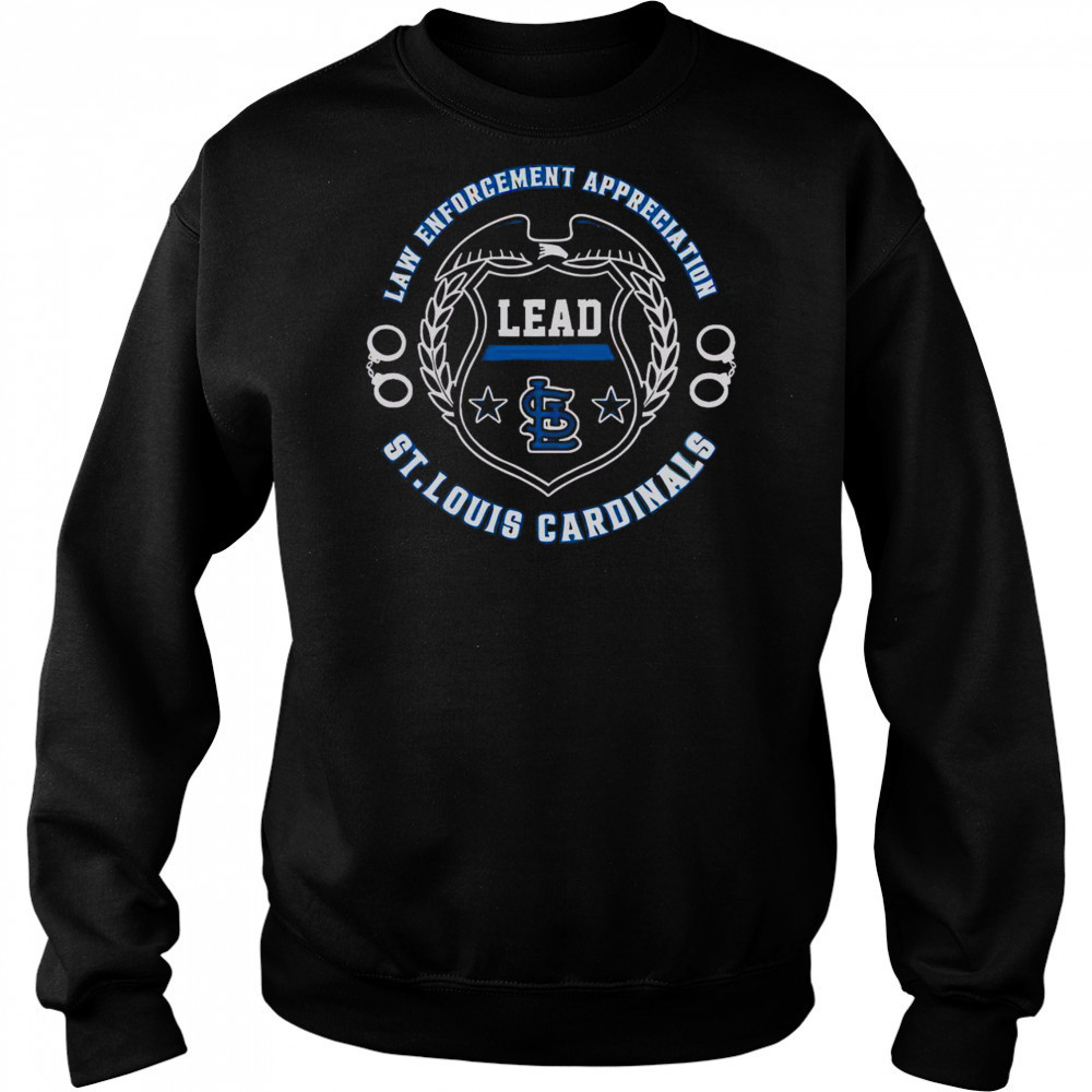 Official St Louis Cardinals Law Enforcement Appreciation Day 2025 T-Shirt Hoodie