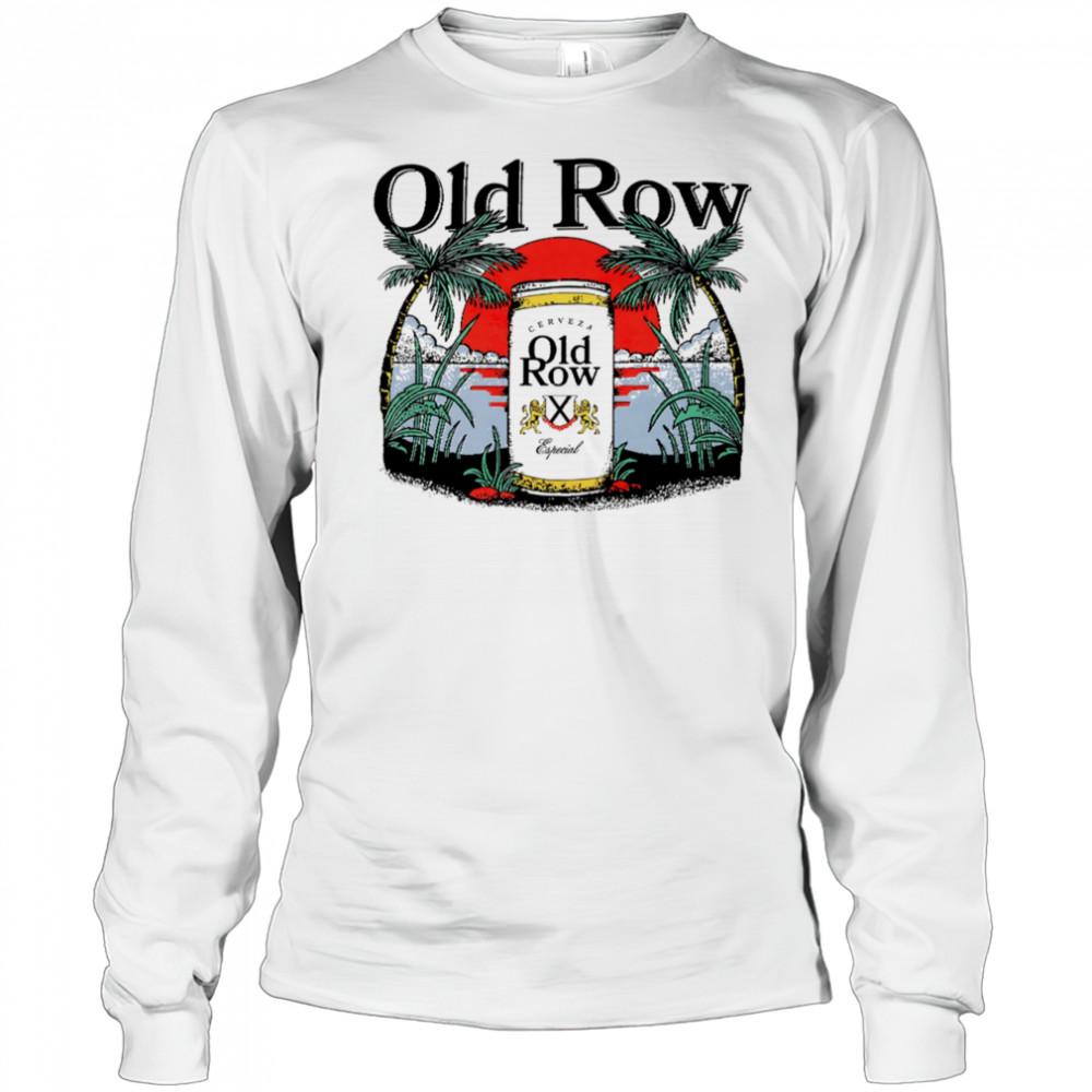 Old Row The Beach Cerveza shirt Long Sleeved