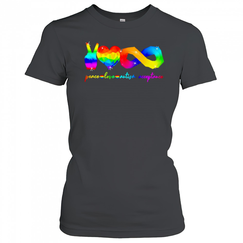 Peace love Autism acceptance shirt Women's T-shirt