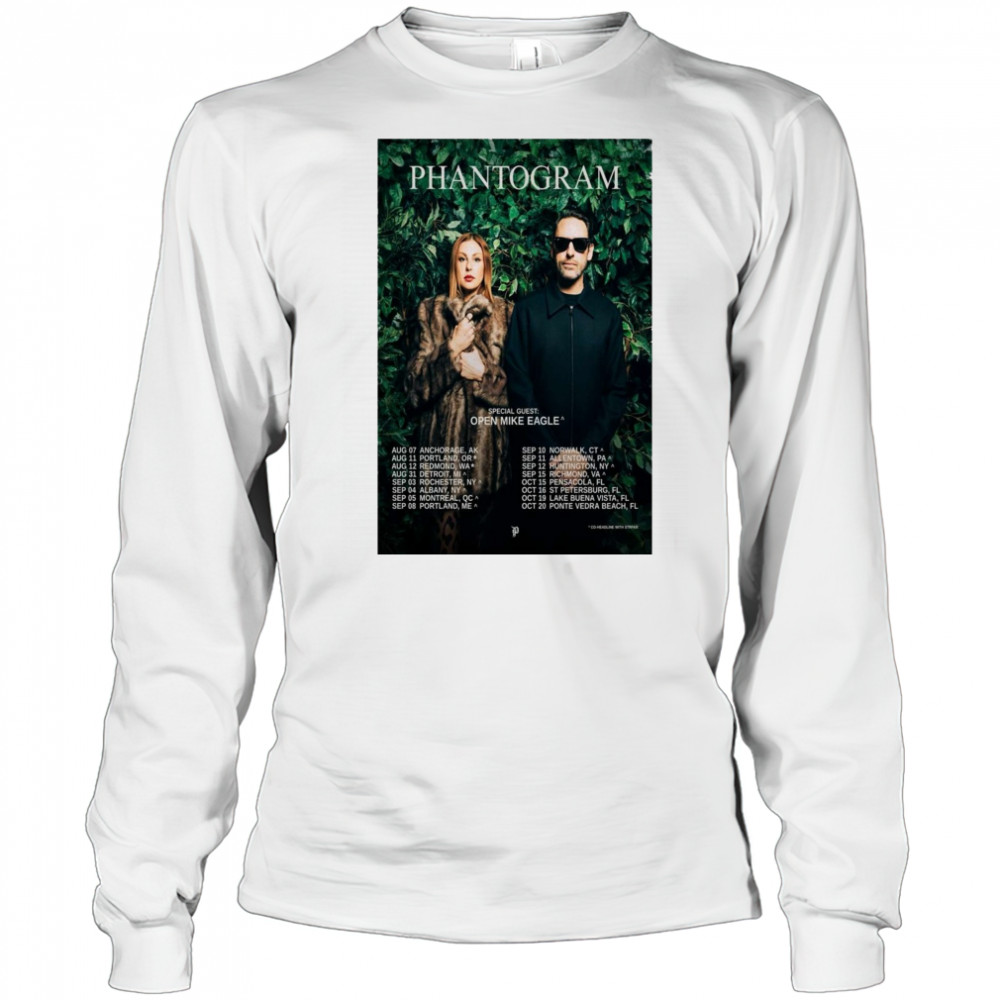 Phantogram Special Guest Open Mike Eagle Tour August September October 2025 t-shirt Long Sleeved