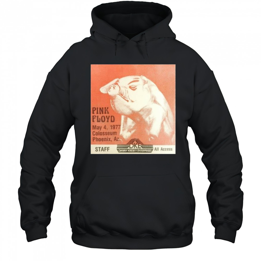 Pink Floyd May 4 1977 Colosseum Phoenix Az DKE Danny Kresky Enterprises t-shirt Hoodie
