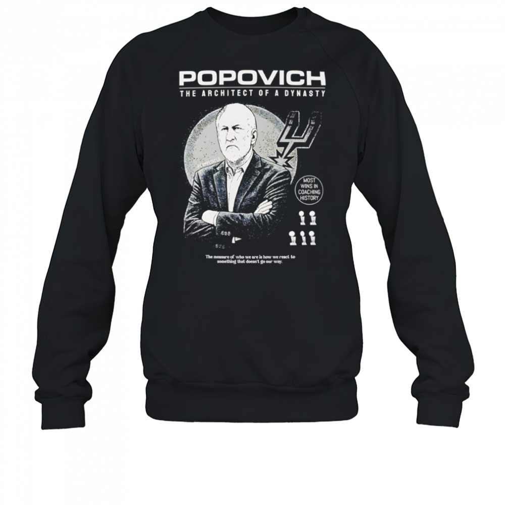 Popovich Architect of a Dynasty shirt Sweatshirt
