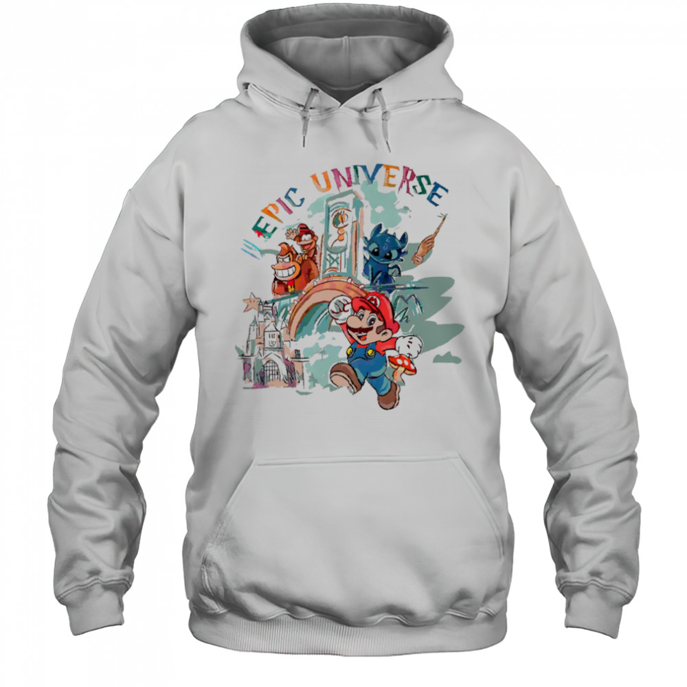 Retro Epic Universe Family Super Mario shirt Hoodie