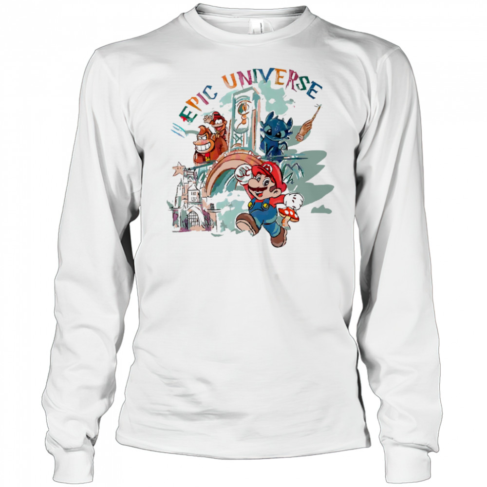 Retro Epic Universe Family Super Mario shirt Long Sleeved