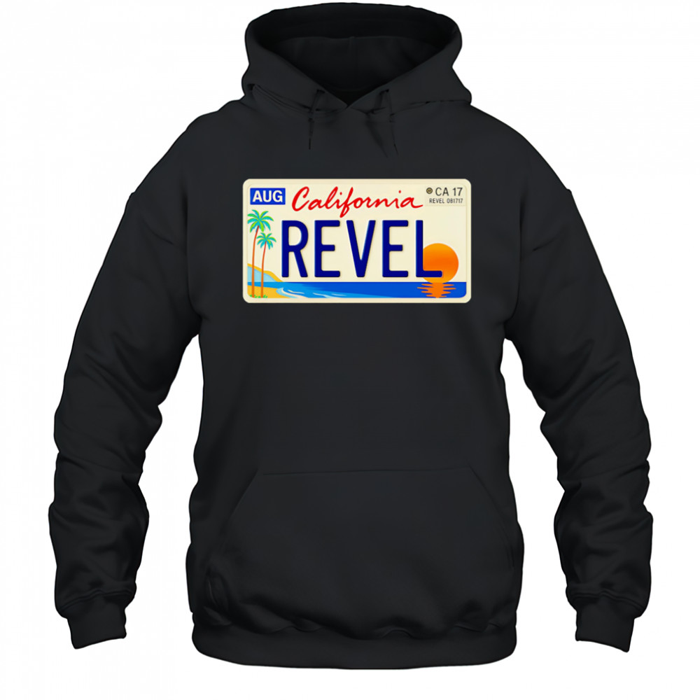 Revel California car plate oversized shirt Hoodie