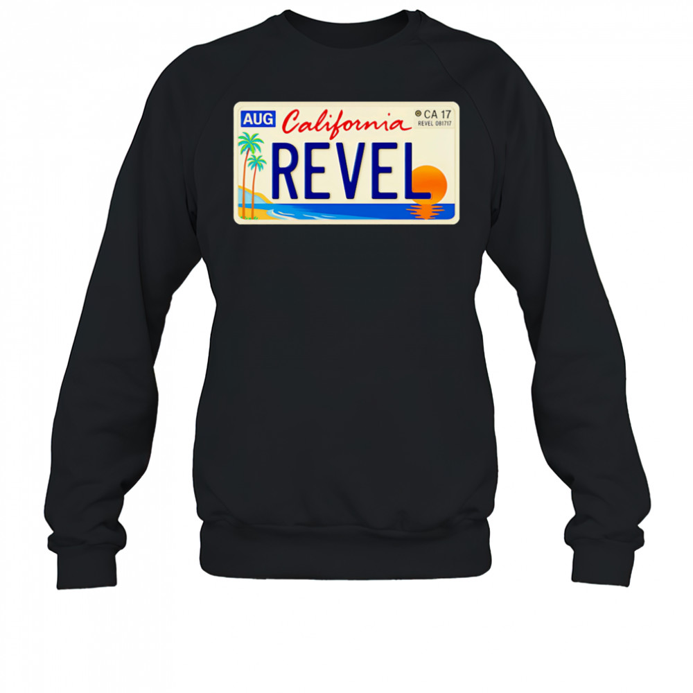 Revel California car plate oversized shirt Sweatshirt