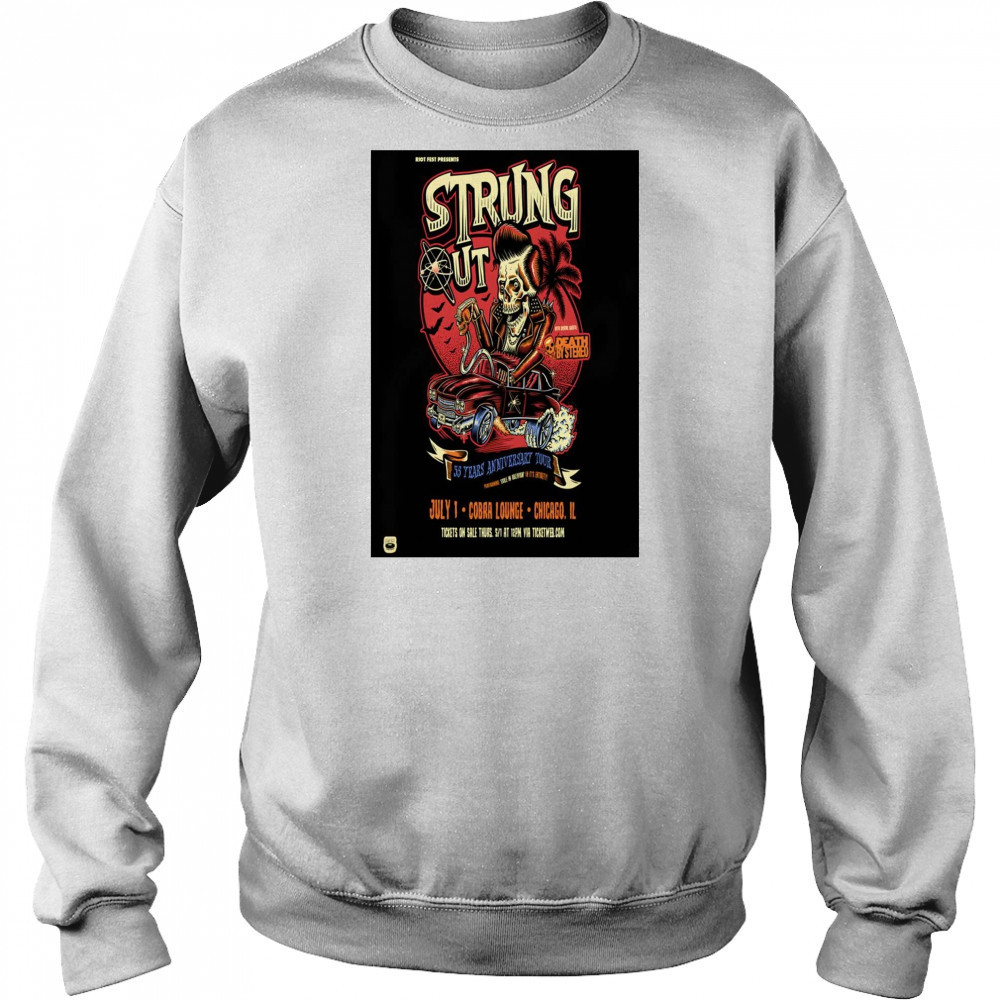 Riot Fest Presents Strung Out Cobra Lounge Chicago IL July 1 2025 Tour t-shirt Hoodie