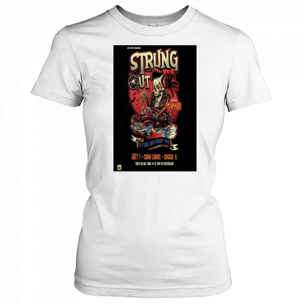 Riot Fest Presents Strung Out Cobra Lounge Chicago IL July 1 2025 Tour t-shirt Women's T-shirt