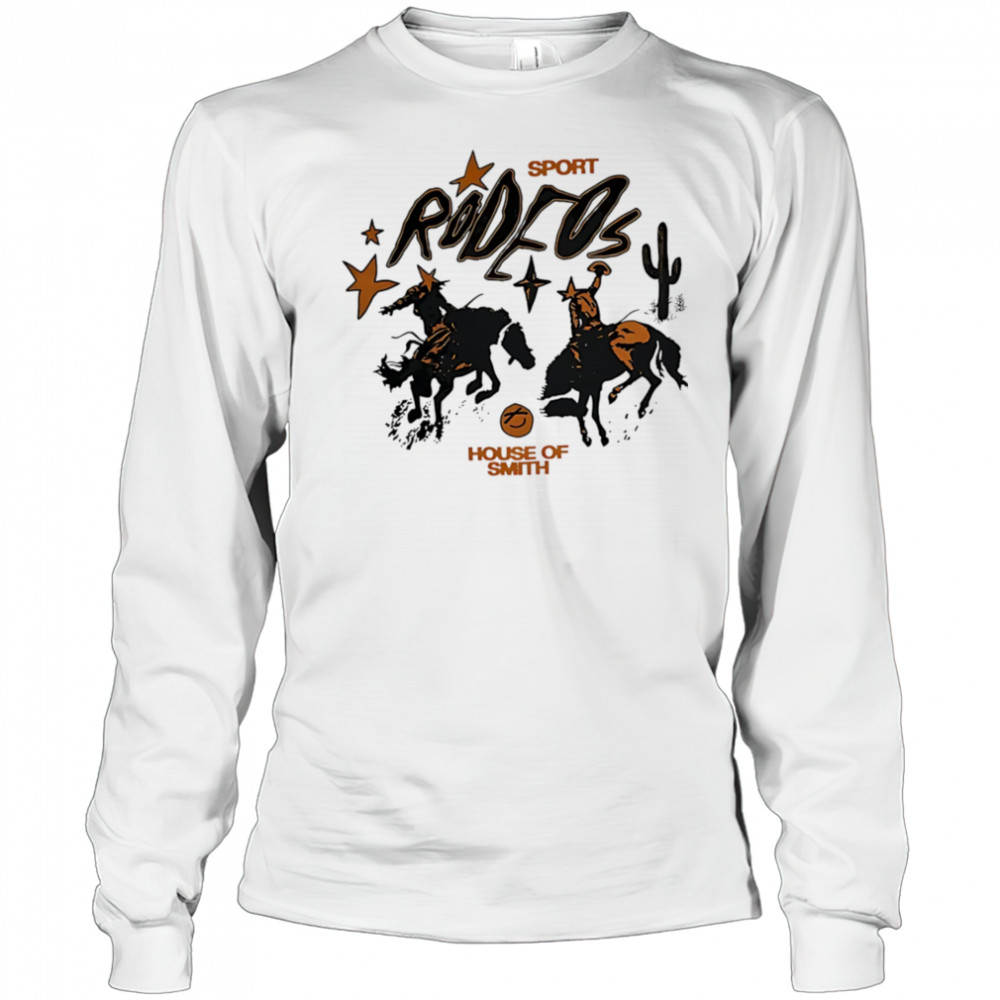 Rodeos sport horse cowboy shirt Long Sleeved