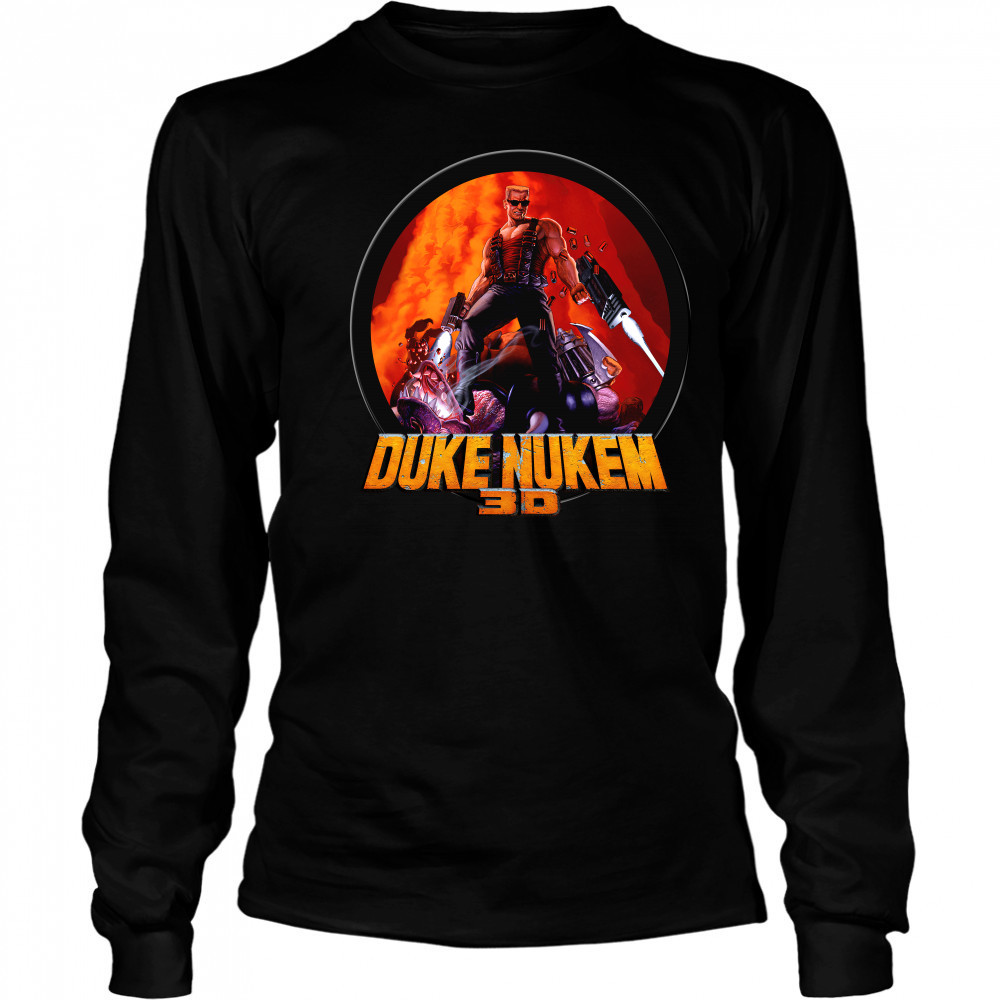 Round Game Art Duke Nukem Long Sleeved