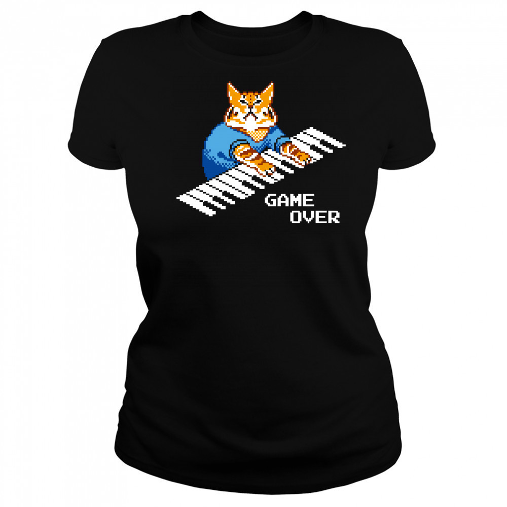Roy It Crowd Game Over Cat Keyboard Women's T-shirt