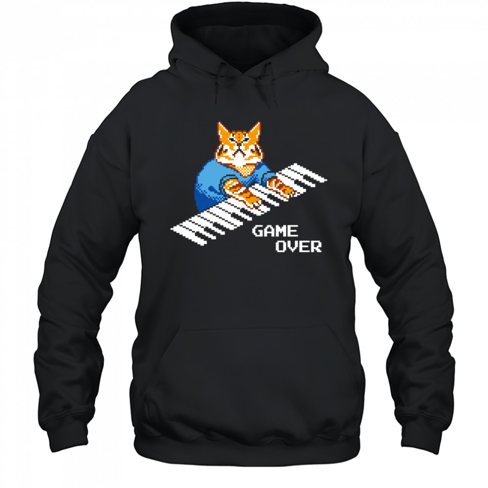 Roy It Crowd Game Over Cat Keyboard Hoodie