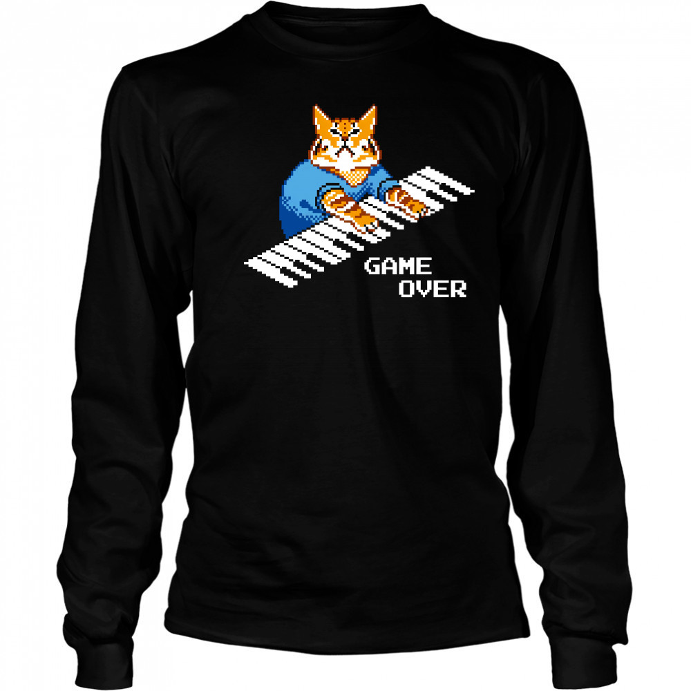 Roy It Crowd Game Over Cat Keyboard Long Sleeved