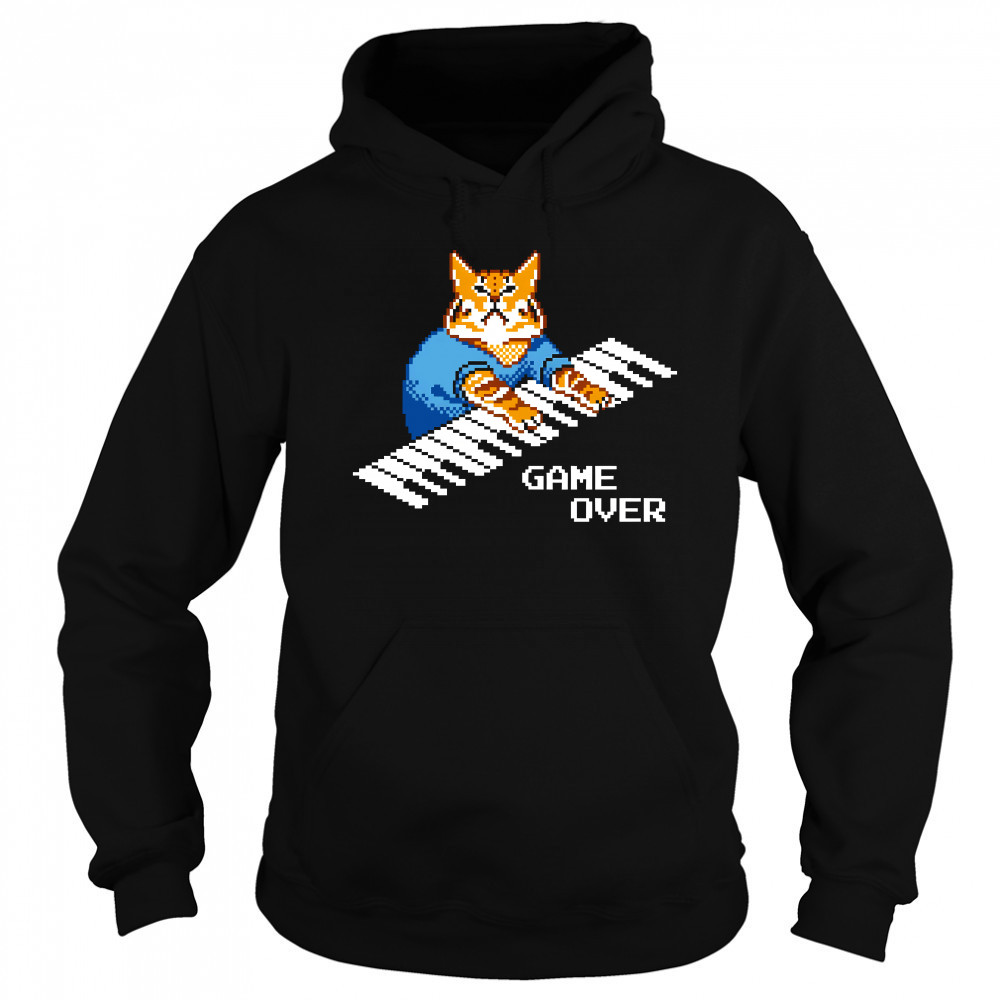 Roy It Crowd Game Over Cat Keyboard Sweatshirt
