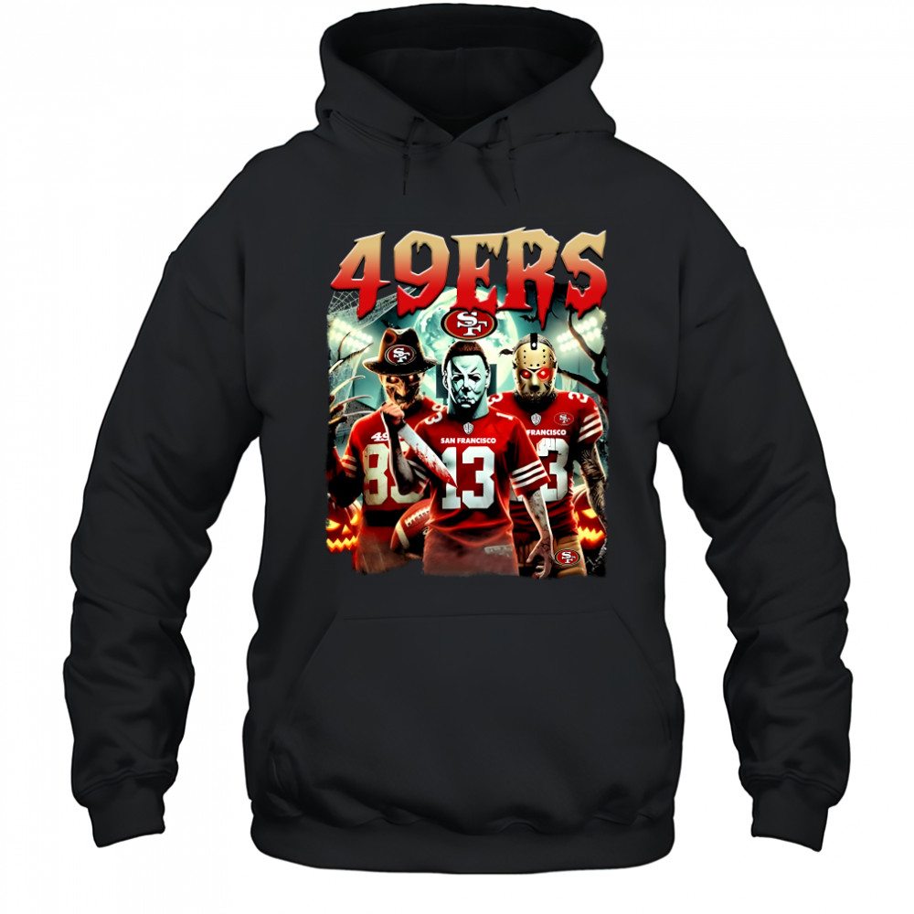 San Francisco 49Ers Halloween Horror Characters Hoodie