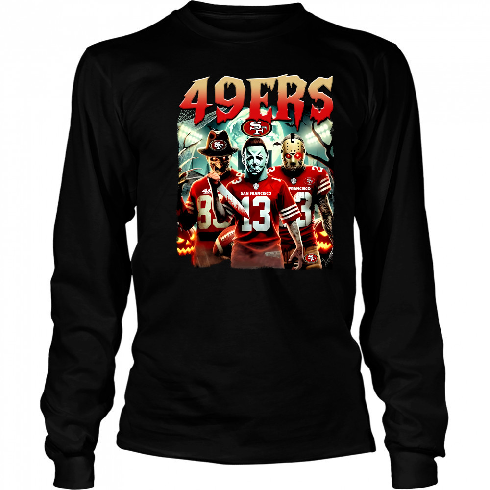 San Francisco 49Ers Halloween Horror Characters Long Sleeved