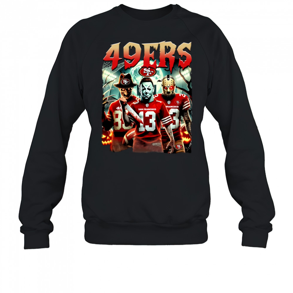 San Francisco 49Ers Halloween Horror Characters Sweatshirt