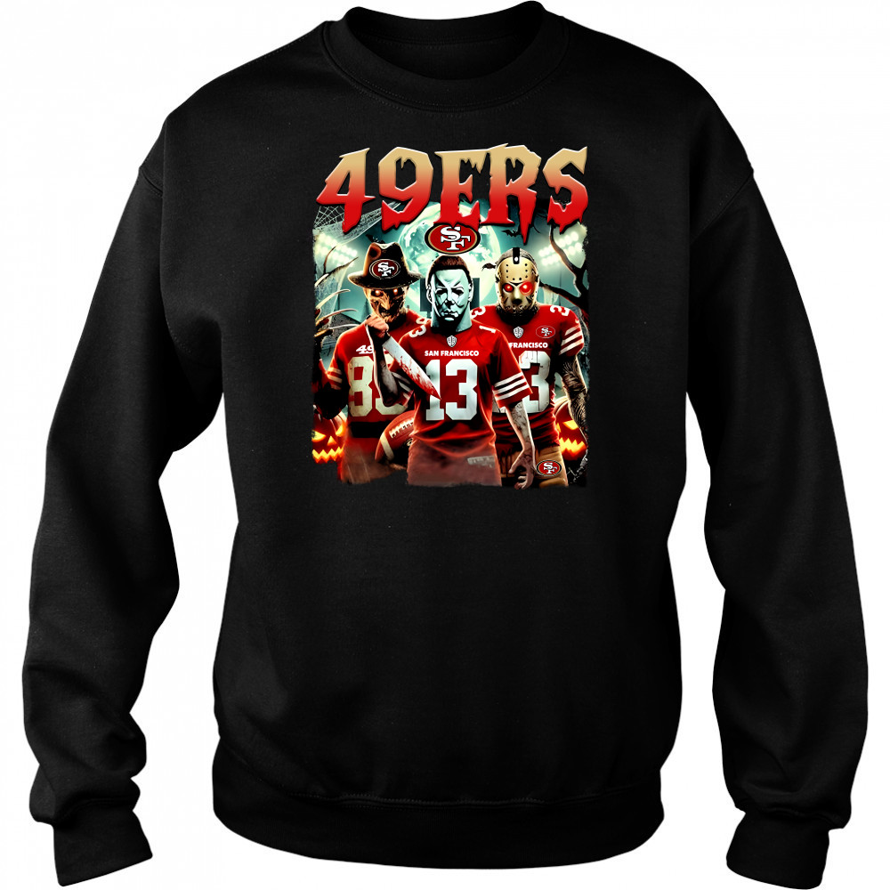 San Francisco 49Ers Halloween Horror Characters Hoodie
