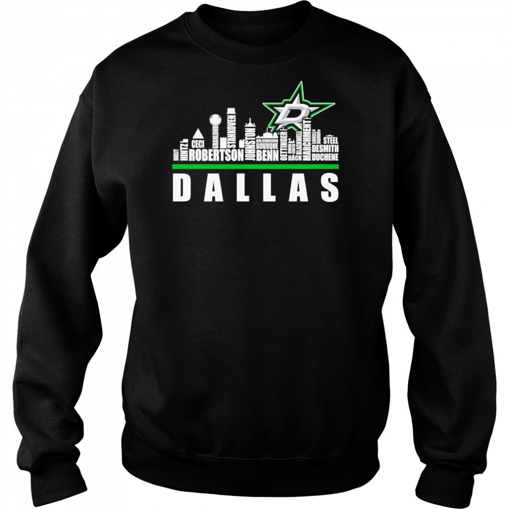 Skyline Dallas Stars name shirt Hoodie