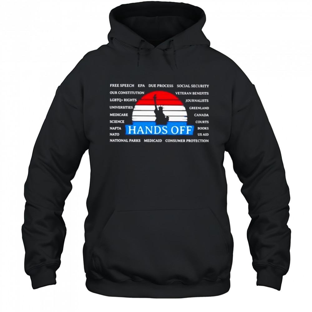 Statue of liberty hands off free speech epa due process social security shirt Hoodie